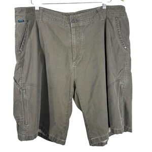 KUHL Men's Size 40 Flat Front Outdoor Hiking Cargo Shorts Vintage Patinadye